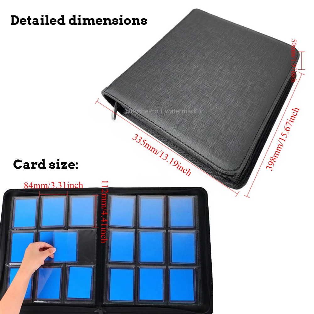 Carpeta Toploader de cuero PU  - Pokemon Binder Card reseña y precio
