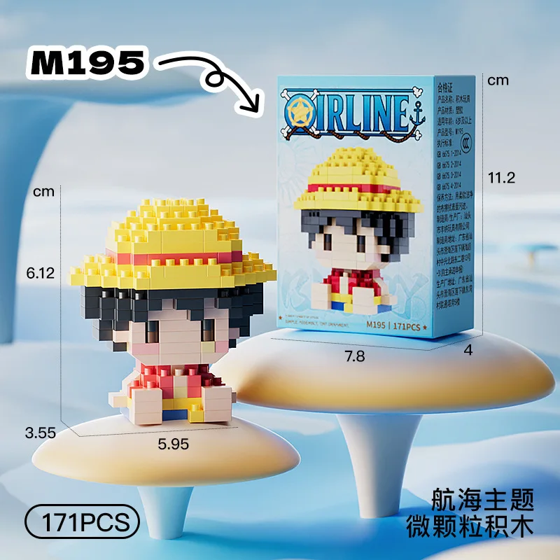 Figura de Anime 3D de ONE PIEC - Building Block Mini reseña y precio